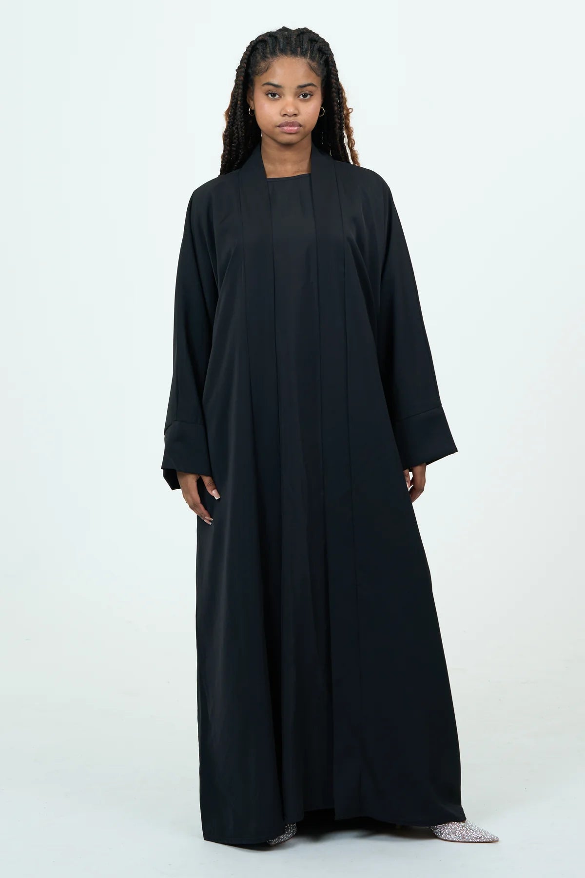 Ensemble Abaya doux basique régulier