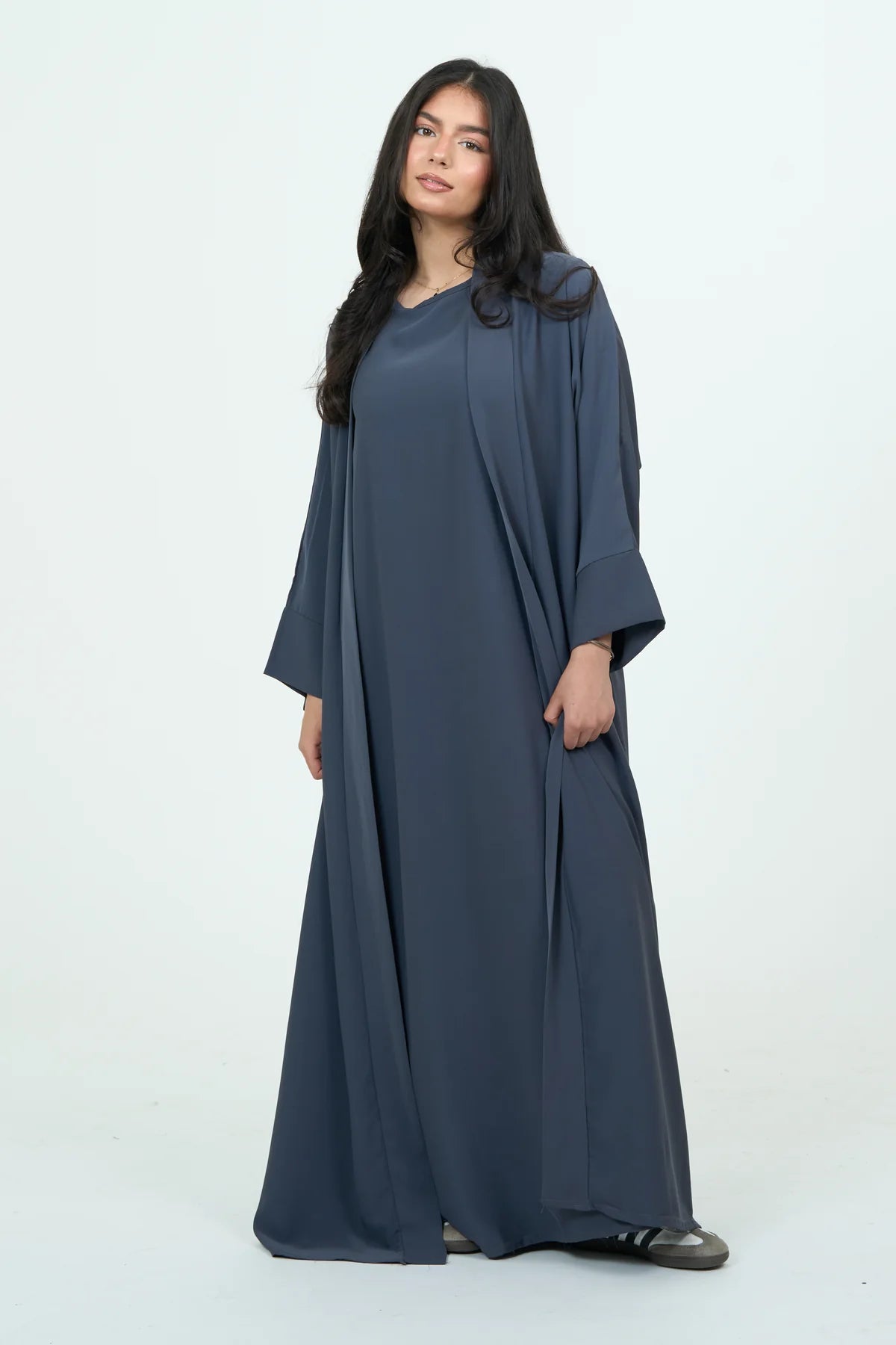 Ensemble Abaya doux basique régulier