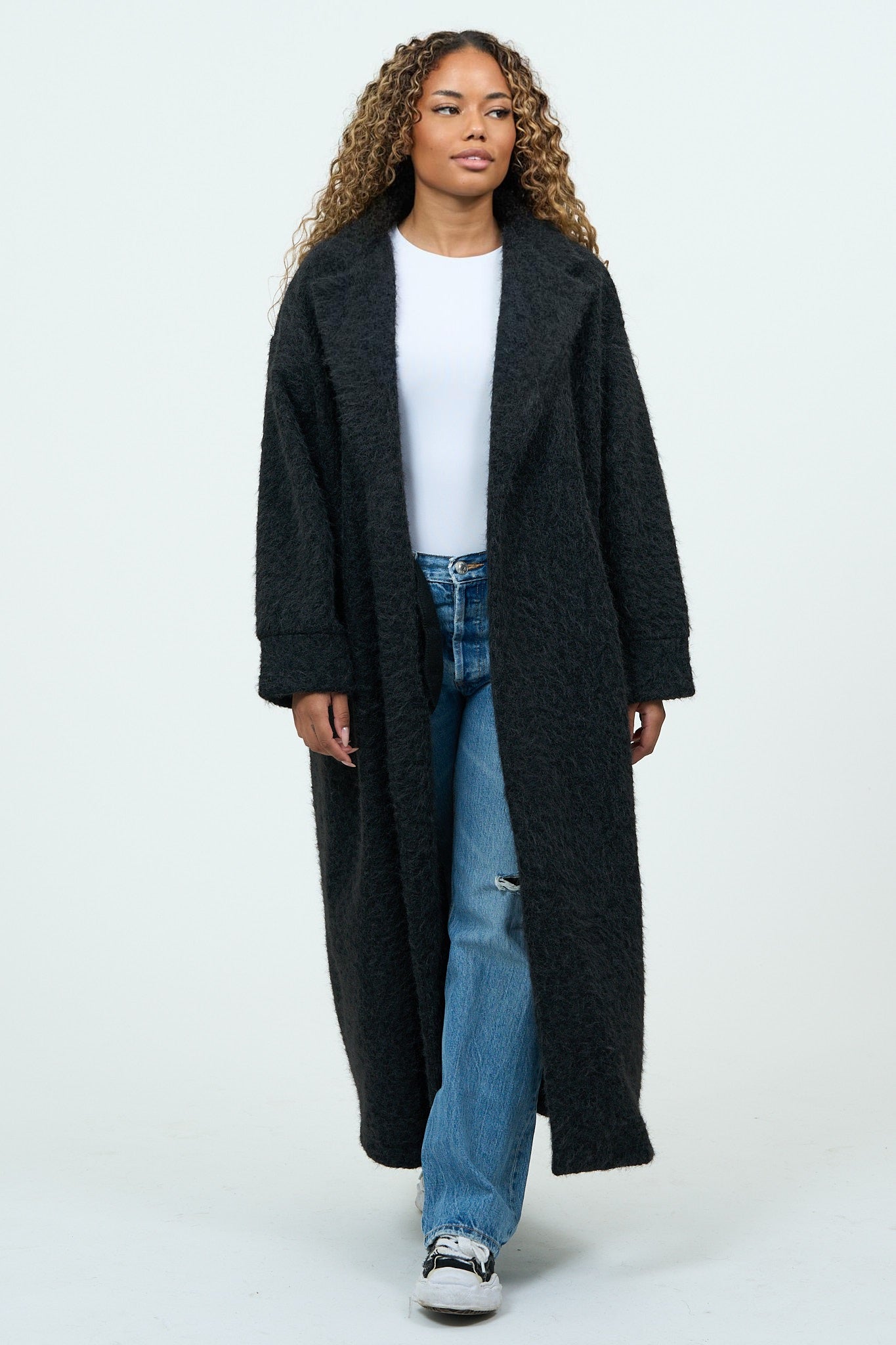 Black Cozy Every-day Coat